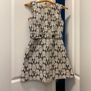 Chic Zebra Print Casual Dress